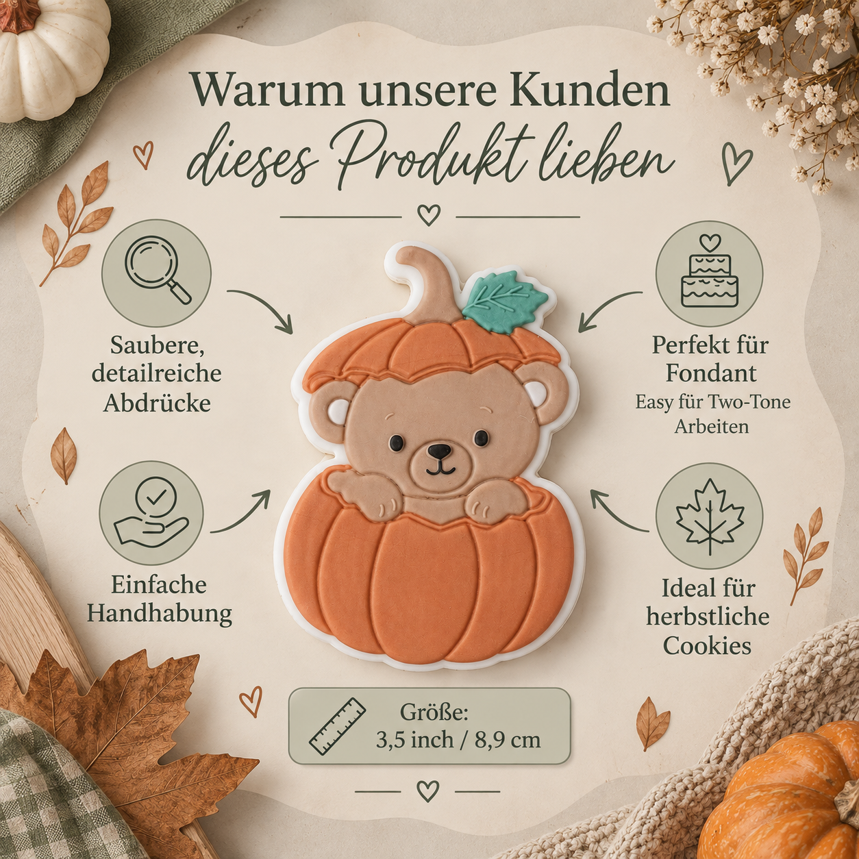 Bär im Kürbis