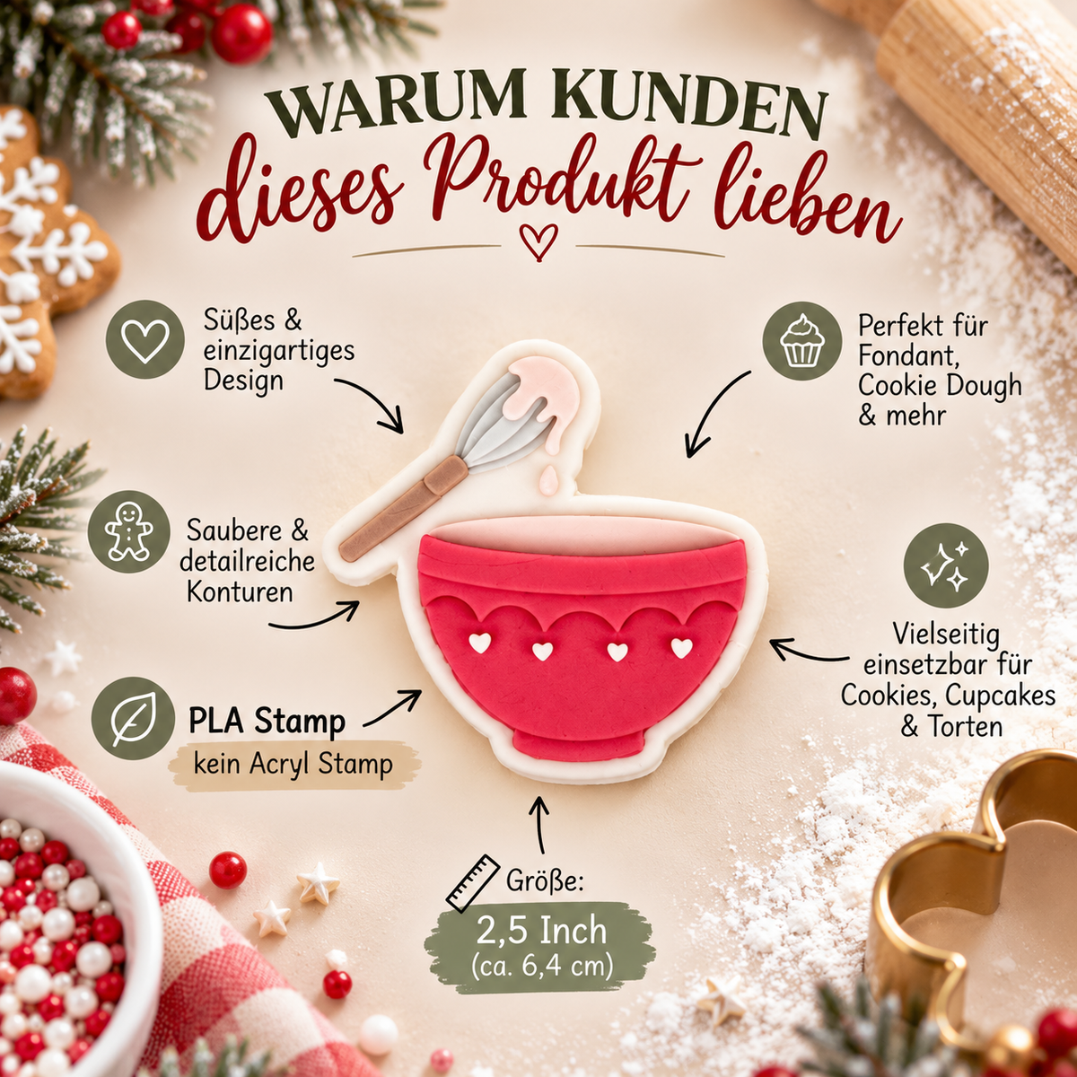 Rührschüssel mit Schneebesen