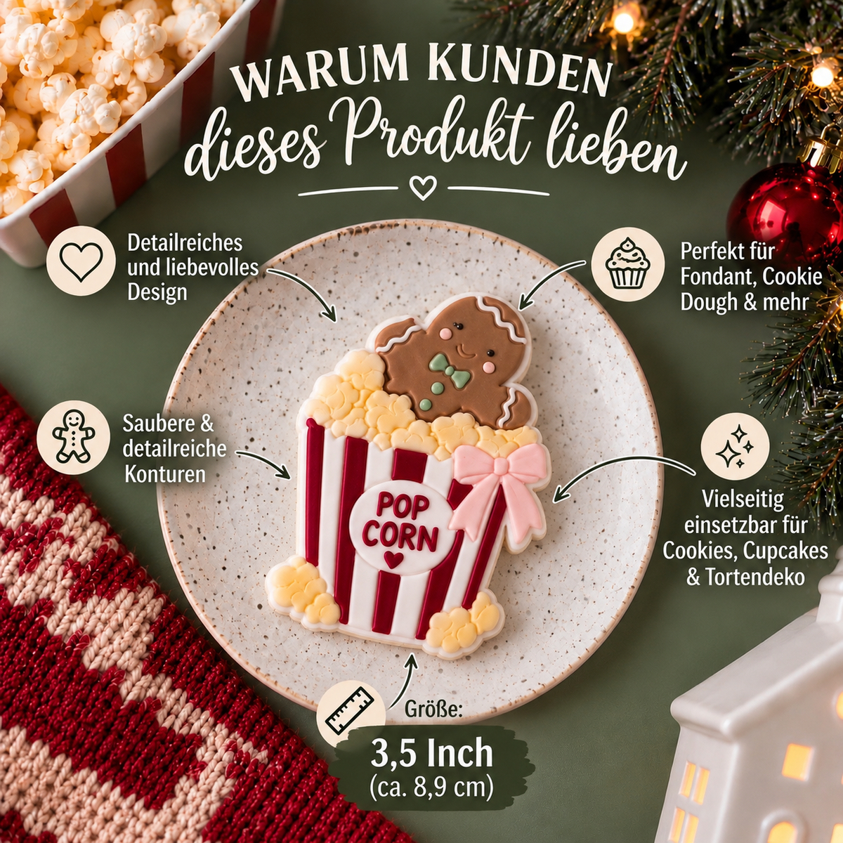 Popcorn mit Lebkuchenmann