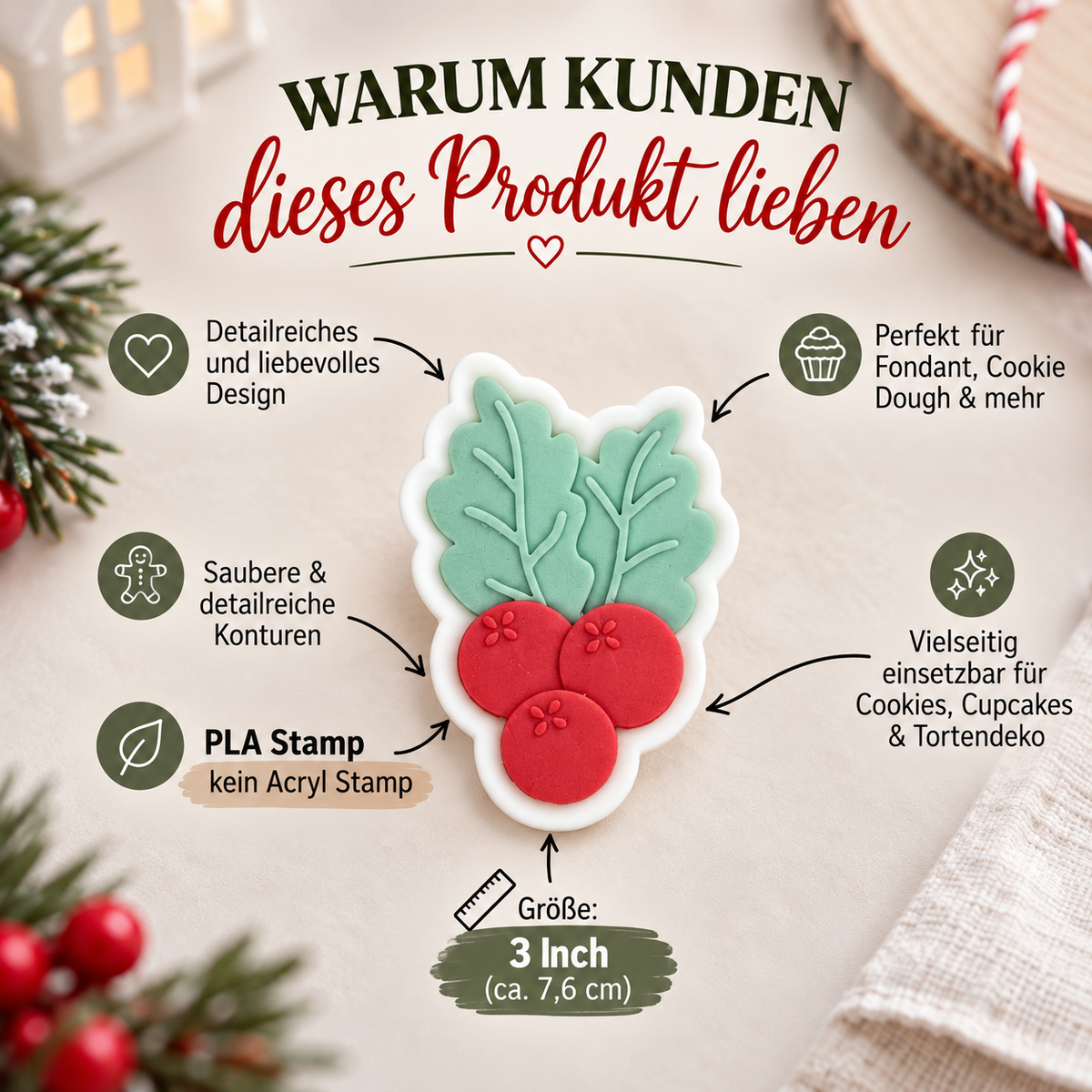 Mistelzweig mit Beeren