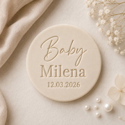 Baby Name mit Datum Personalisiert