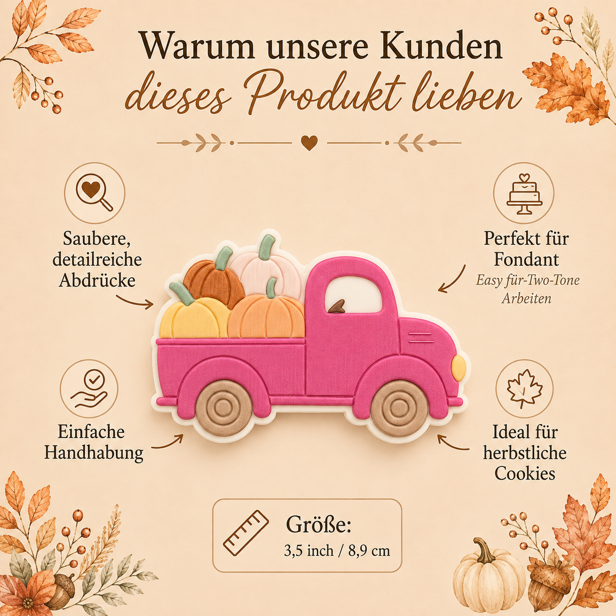 Erntewagen mit Kürbissen