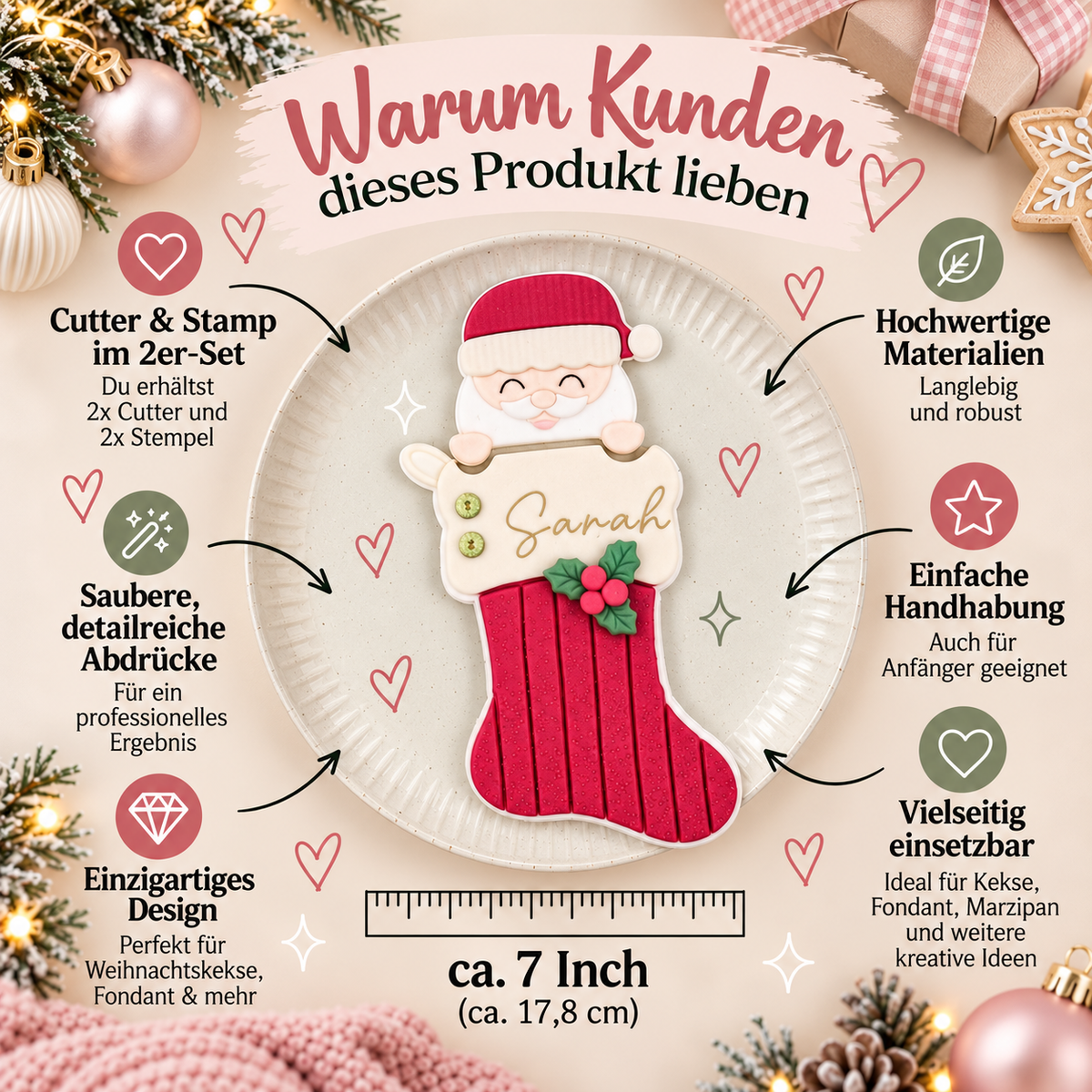 Weihnachtsstrumpf Set