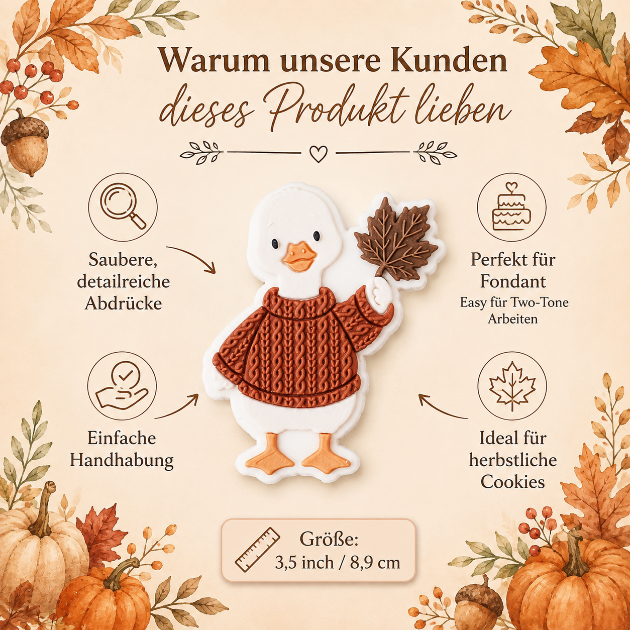 Gans mit Pullover