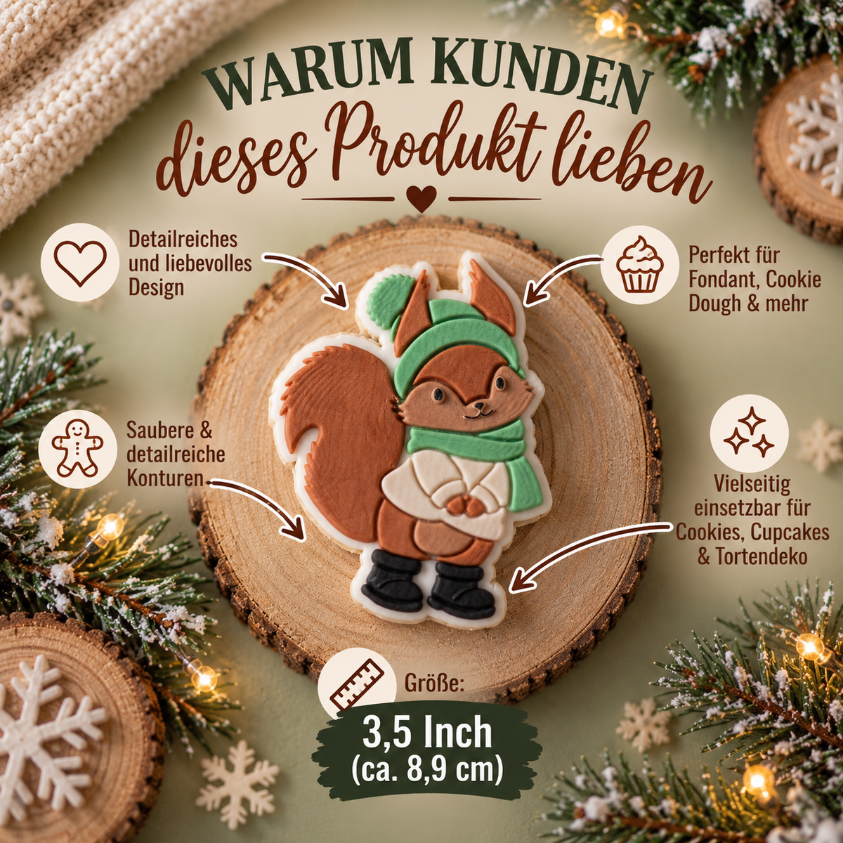 Eichhörnchen mit Mütze