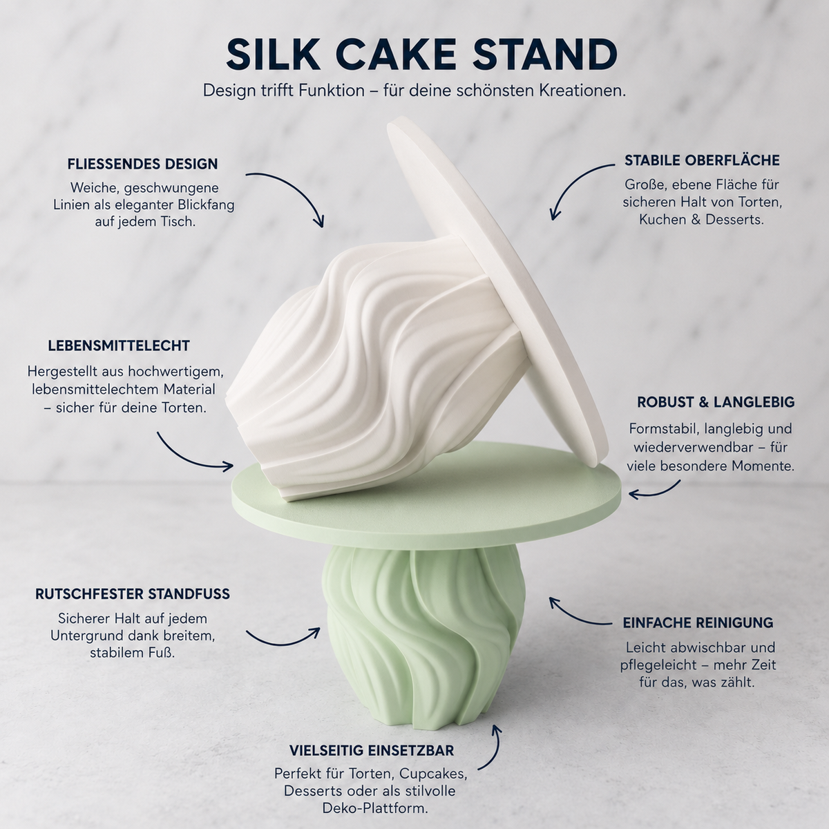 Silk Cake Stand