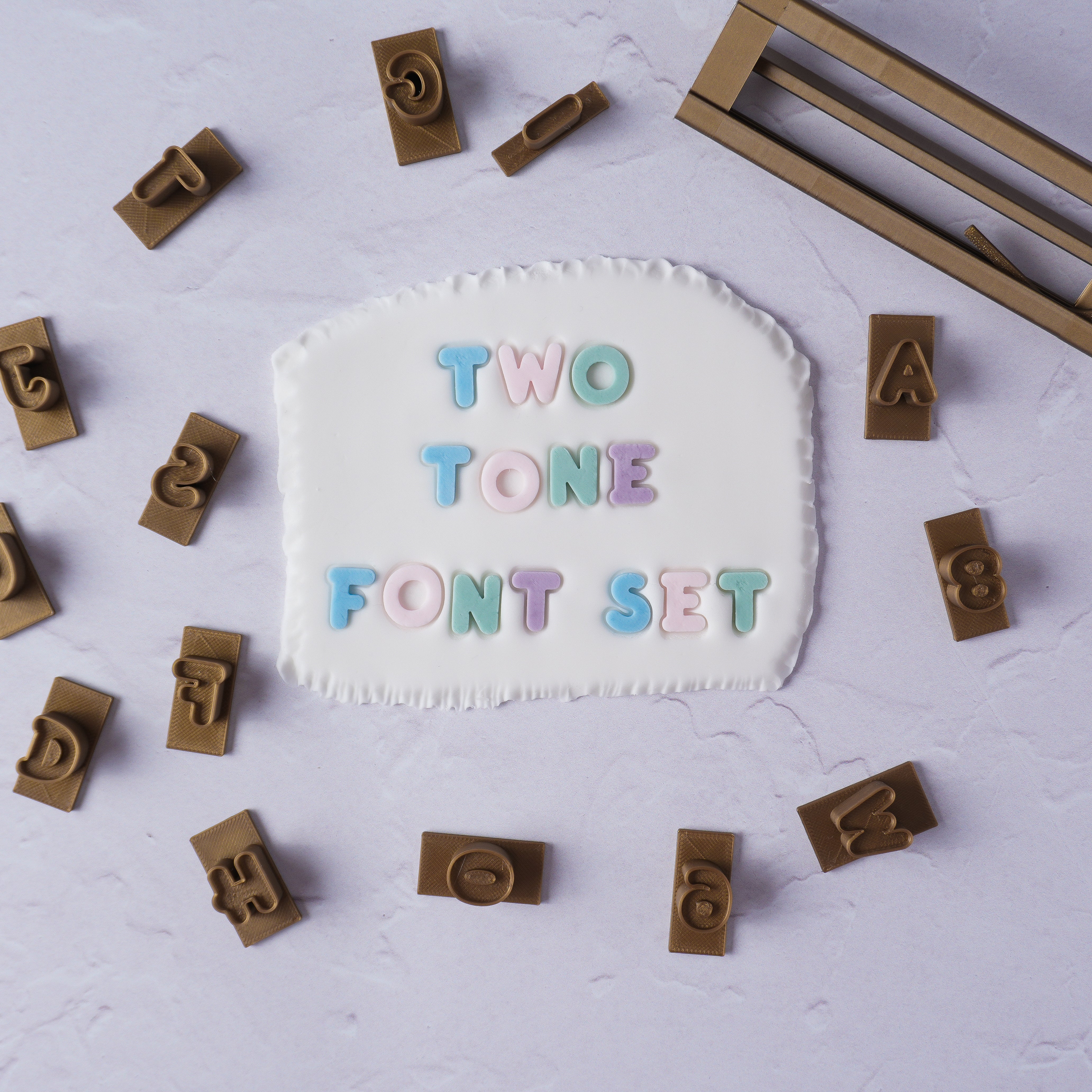 Two-Tone Font Set