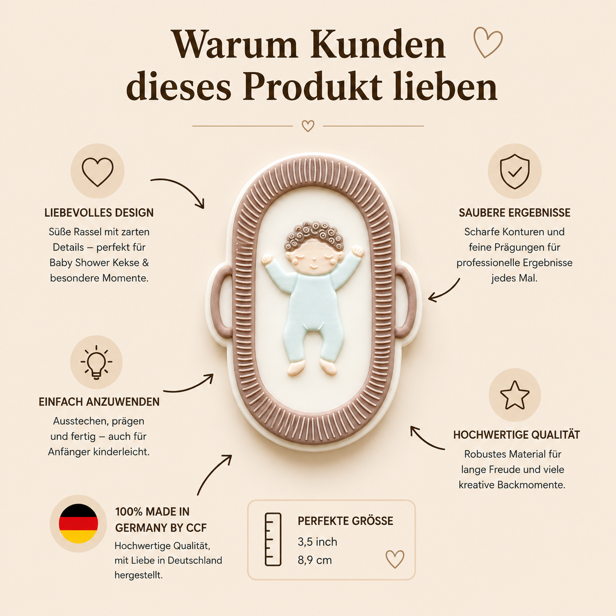 Baby im Körbchen