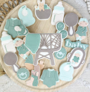 Baby cot with blanket