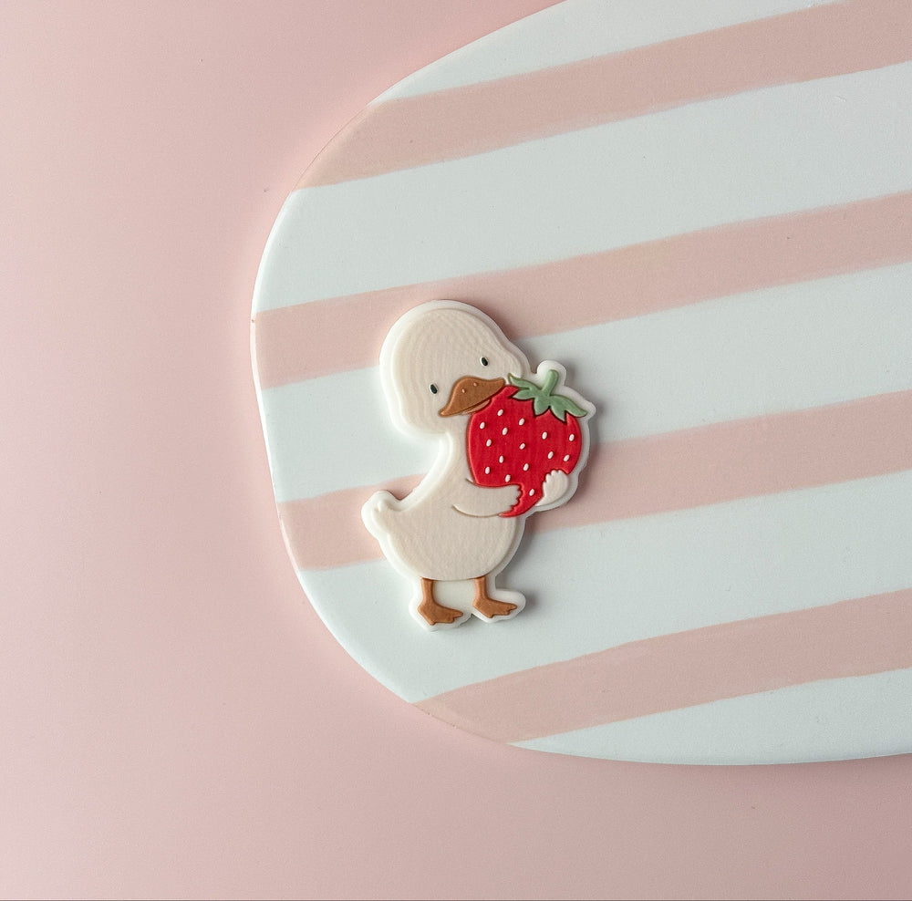 Goose with strawberry